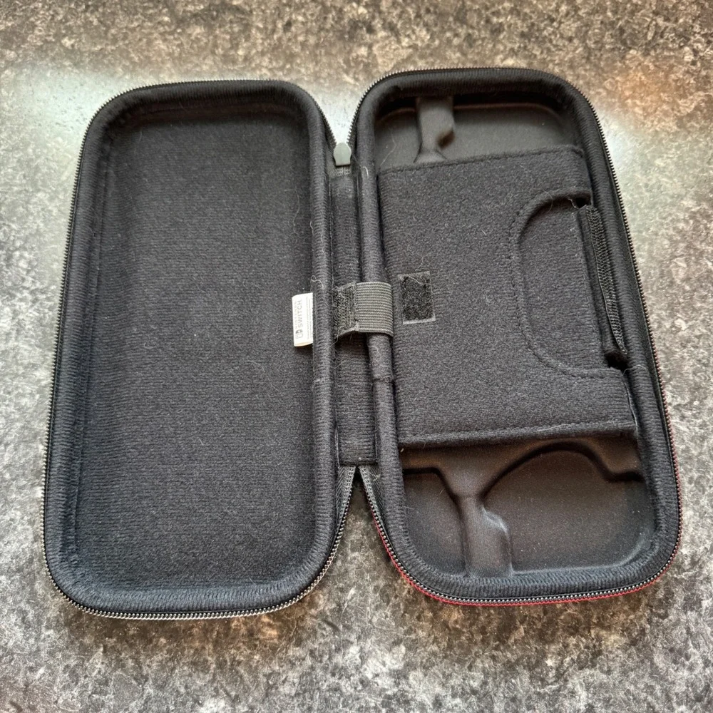 Nintendo Switch Protective Hard Shell Carrying Case Black Red Travel Storage Bag